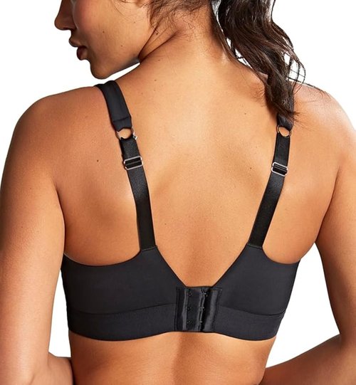 Panache Endurance Wired Sports Bra | Black 38F | High Impact, Supportive Sports Bra for Women, Exercise & Workout Bra