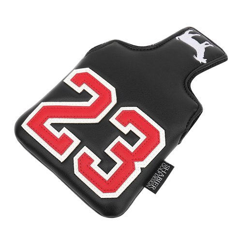 SHABIER Black Golf Large Mallet Headcover with No.23 Design for Golf Club