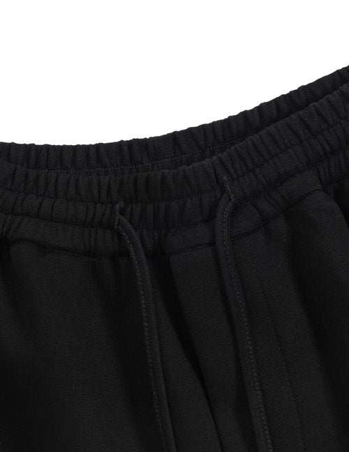 Aelfric Eden Baggy Sweatpants Womens Wide Leg Sweatpants Mens Solid Arc Sweat Pants Casual Athletic Lounge Pants Black