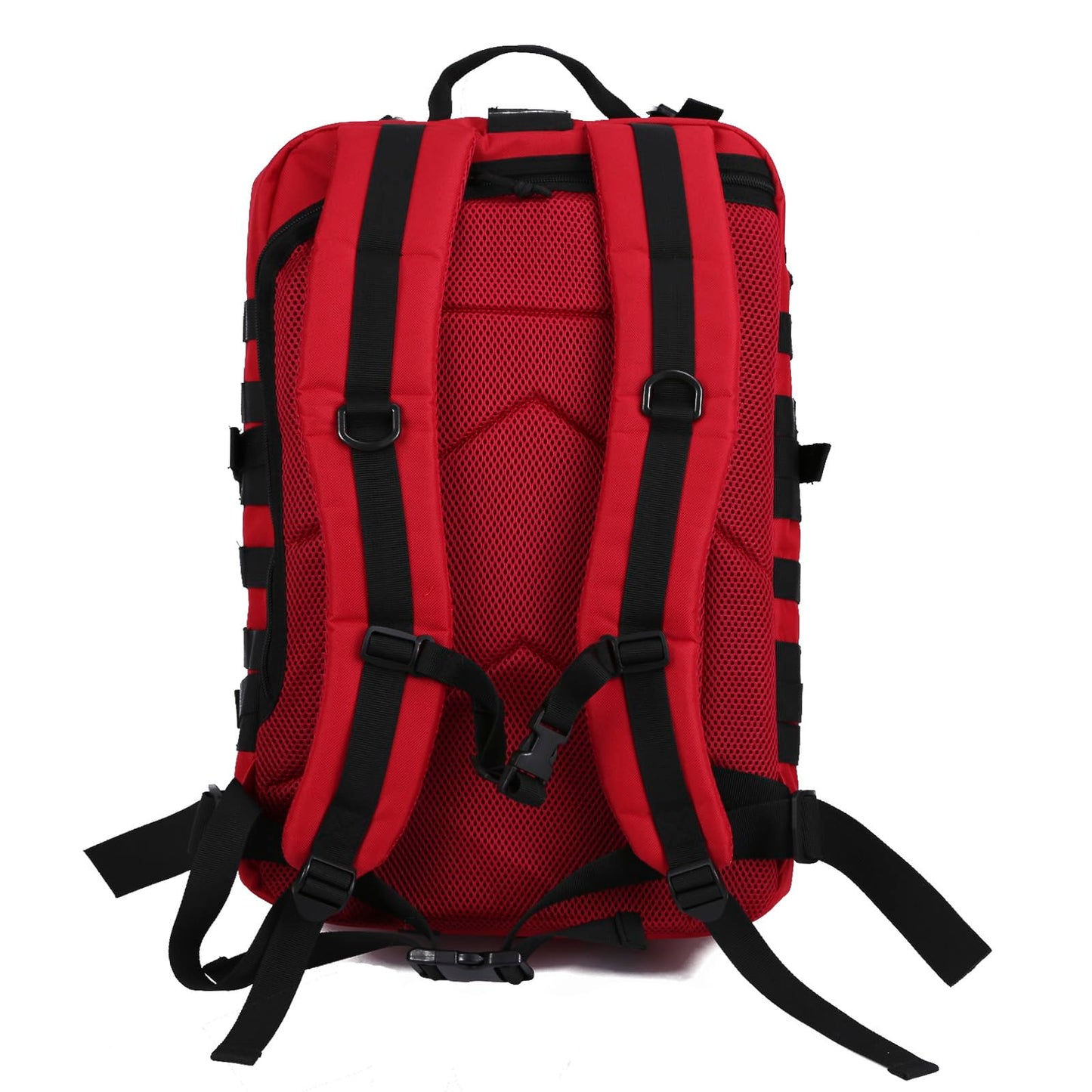 REEBOW GEAR Military Tactical Backpack for Men Large Army 3 Day Assault Pack Molle Hiking Daypack Bag (Red-black)
