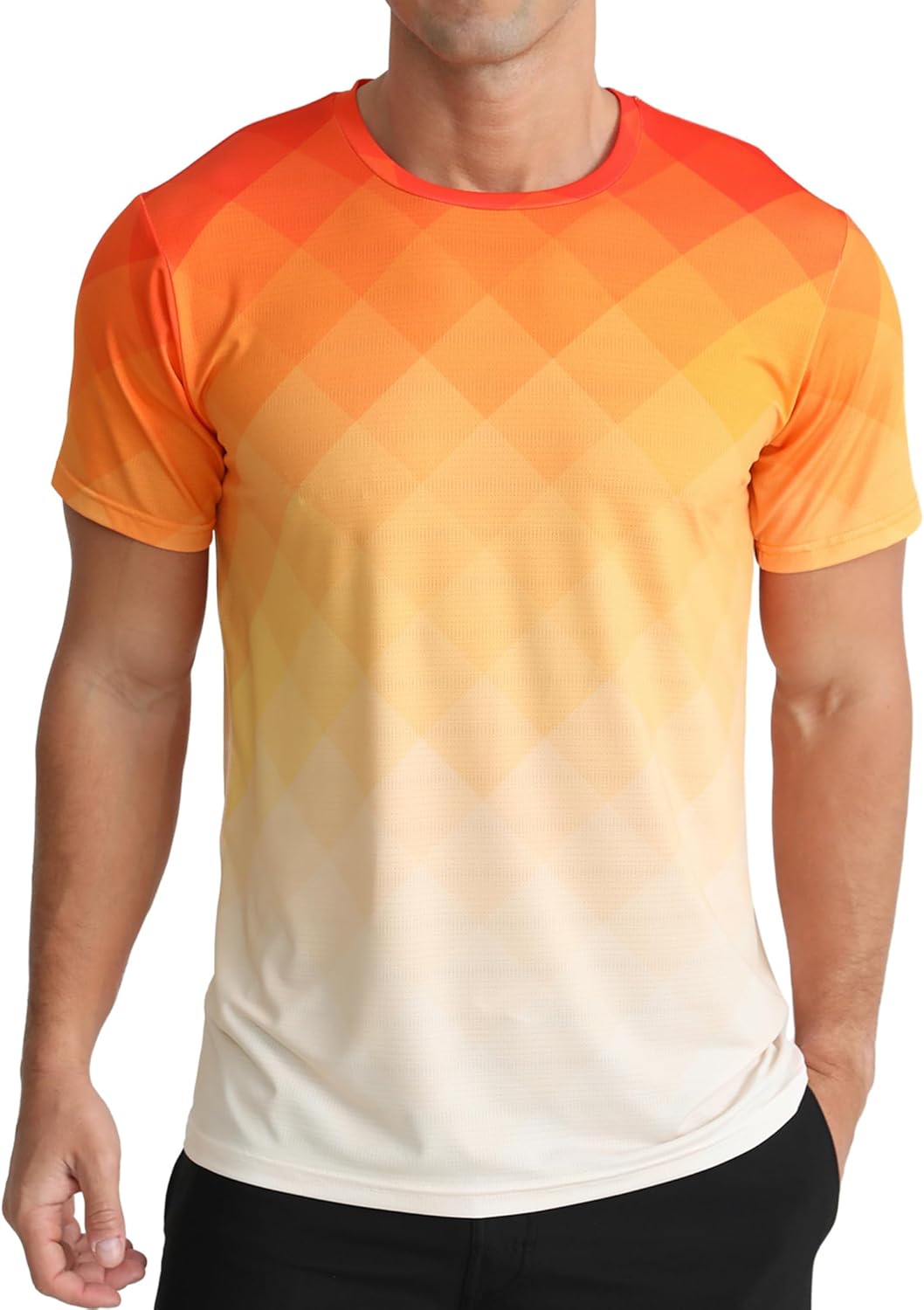 Skiennix Men's Athletic T-Shirt - Quick Dry Moisture-Wicking Performance Gym Top | Short Sleeve Workout Shirt