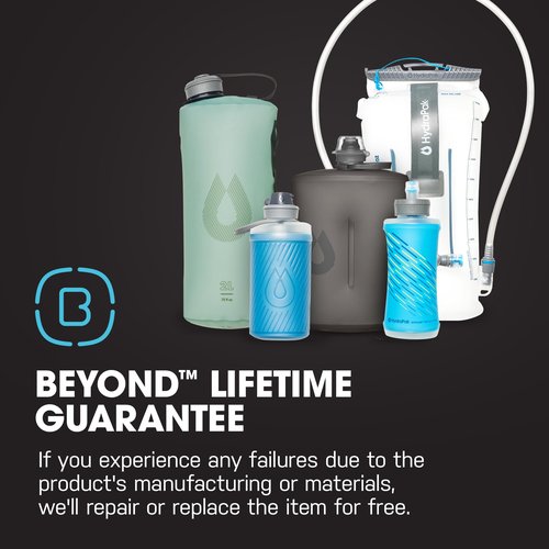 HydraPak | Polar Bottle - Breakaway Muck Mountain Bike Water Bottle 2-Pack - High Flow, Cycling & Sports Squeeze Bottle with Dust Cover (Charcoal, 440ml/15oz)