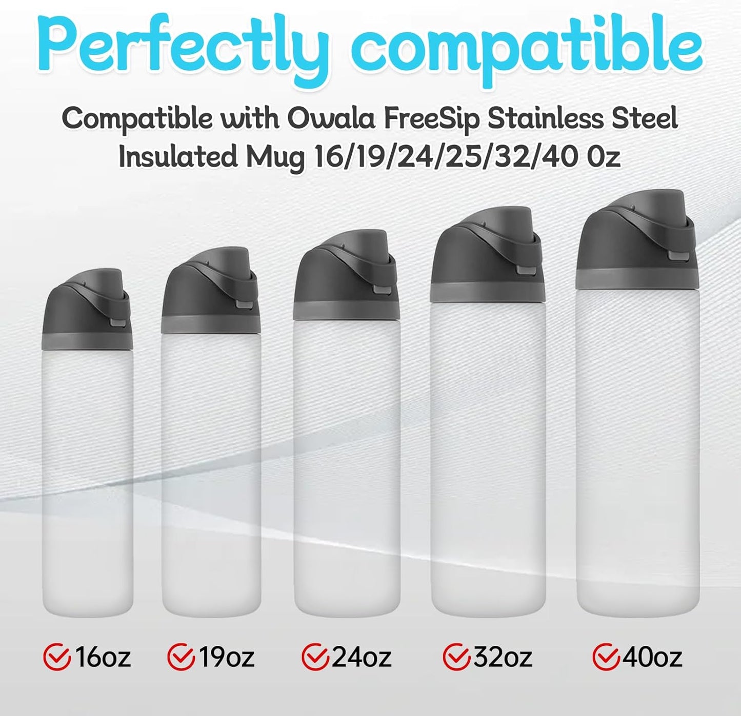 Owala | Replacement Lid Rubber Seal Stopper & O-Ring Gasket Set - Compatible with 16-40 oz Water Bottles