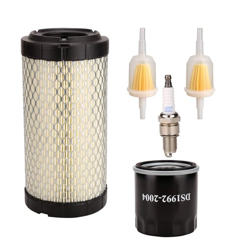 10L0L Golf Cart Tune Up Kit for Club Car Precedent 2004 up with FE290 FE350 Kawasaki Motor, Include Air Filter Oil Filter & Spark Plug, OEM# 102558201, 102003201, 1016467