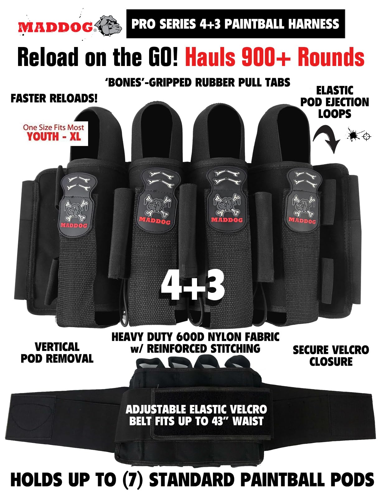 Maddog Empire Mini GS Tournament Elite Paintball Gun Starter Package B - Dust Black 2-pc Barrel
