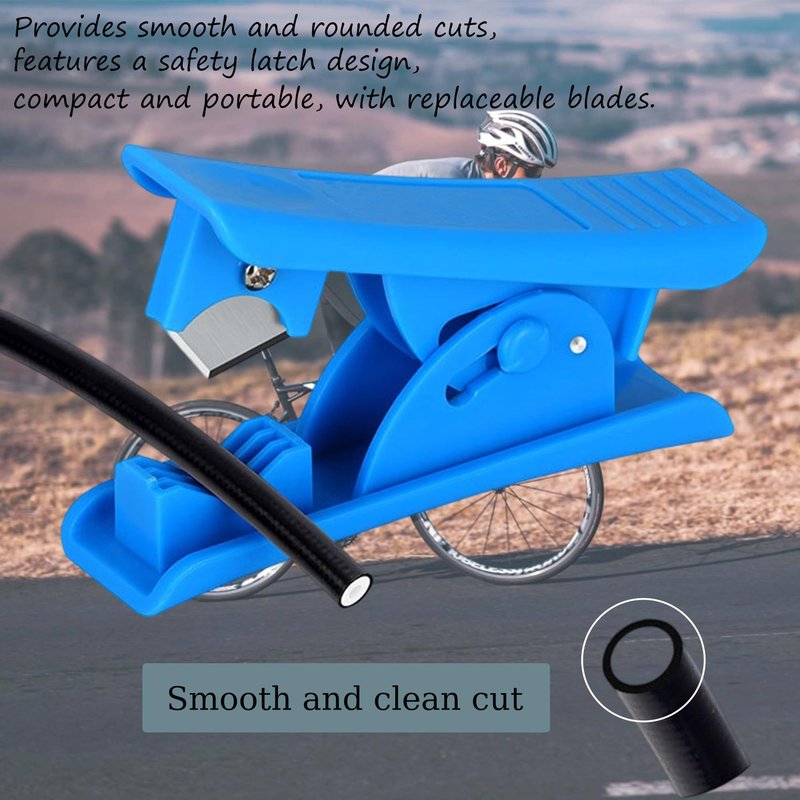Tailcle 2 in 1 Bicycle Hydraulic Hose Cutter and Needle Driver Tool for MTB Road Bicycle - Olive Banjo Fitting Install, Compatible with Most Needle Drivers (Black)