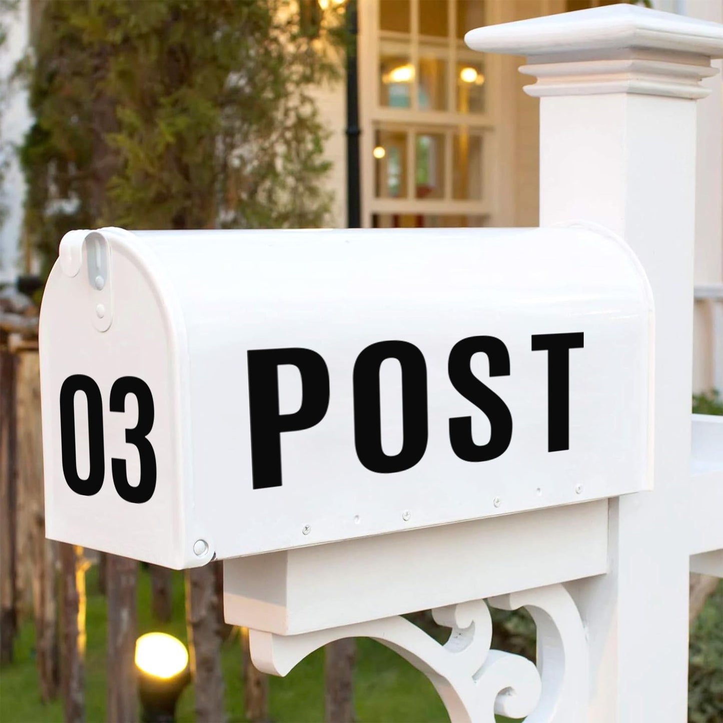 24 Sheets Letter Stickers 252Pcs Mailbox Numbers Large 4 Inch Vinyl Alphabet Numbers Stickers Big Self-Adhesive Waterproof Bulletin Post Board Letters for Mailbox Door Window Sign Home Address (4Inch)