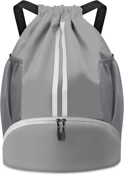 BROTOU Soccer Bag - Versatile Football & Volleyball Backpack with Ball and Shoe Compartment | Durable Drawstring Design