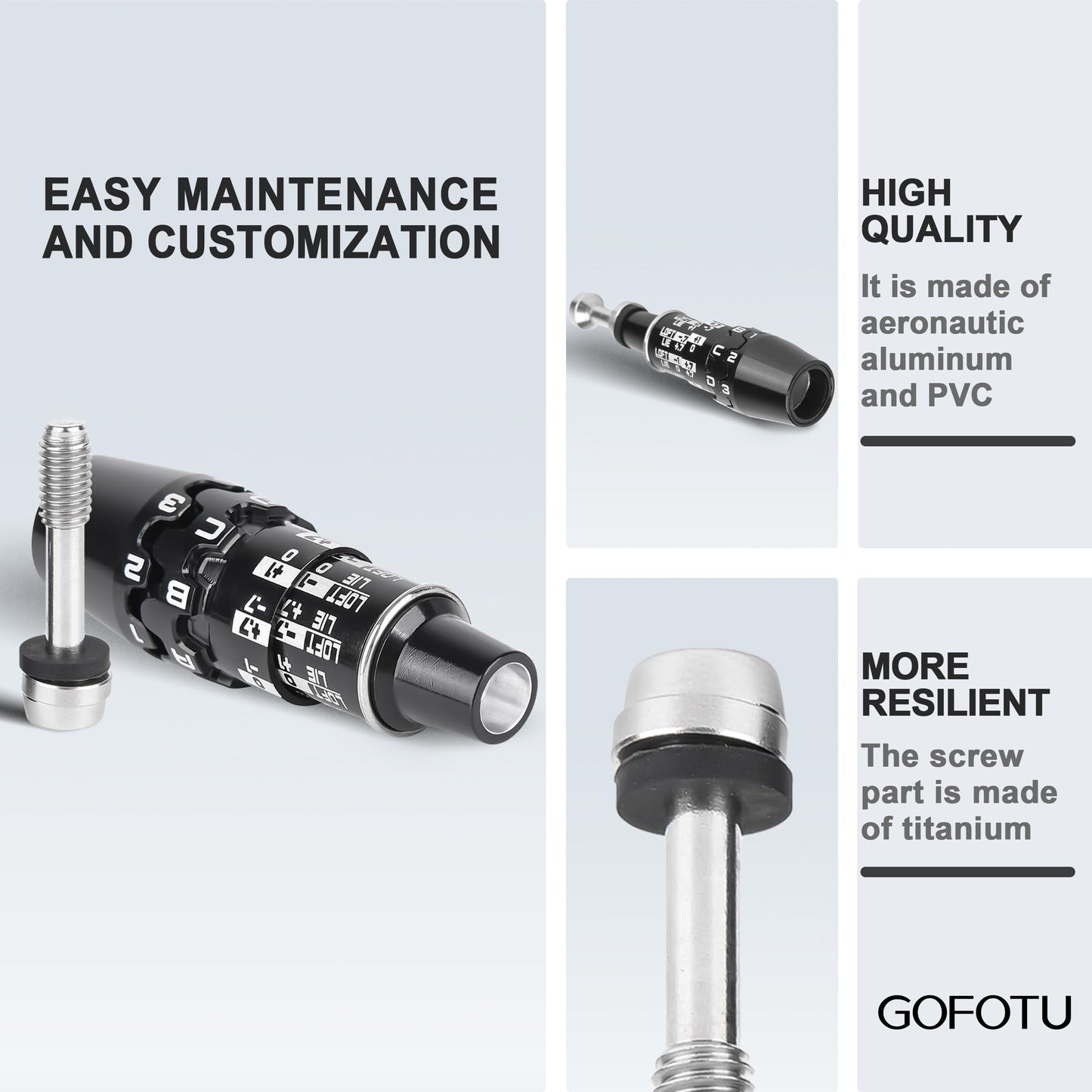 Gofotu Golf .335 Golf Adapter Sleeve Compatible with Cobra DS-Adapt X,LS,MAX-K,MAX-D Driver/Wood (3pcs.adapters)