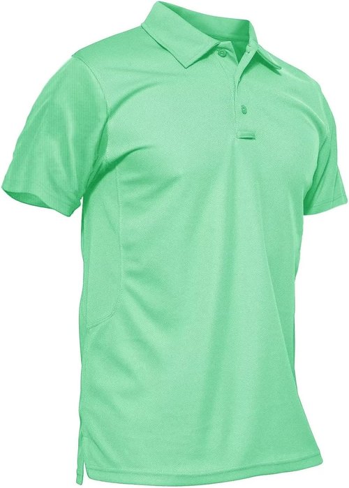 MAGCOMSEN Men's Quick Dry Tactical Polo Shirt - Performance Short Sleeve Golf Jersey, Comfortable Fit