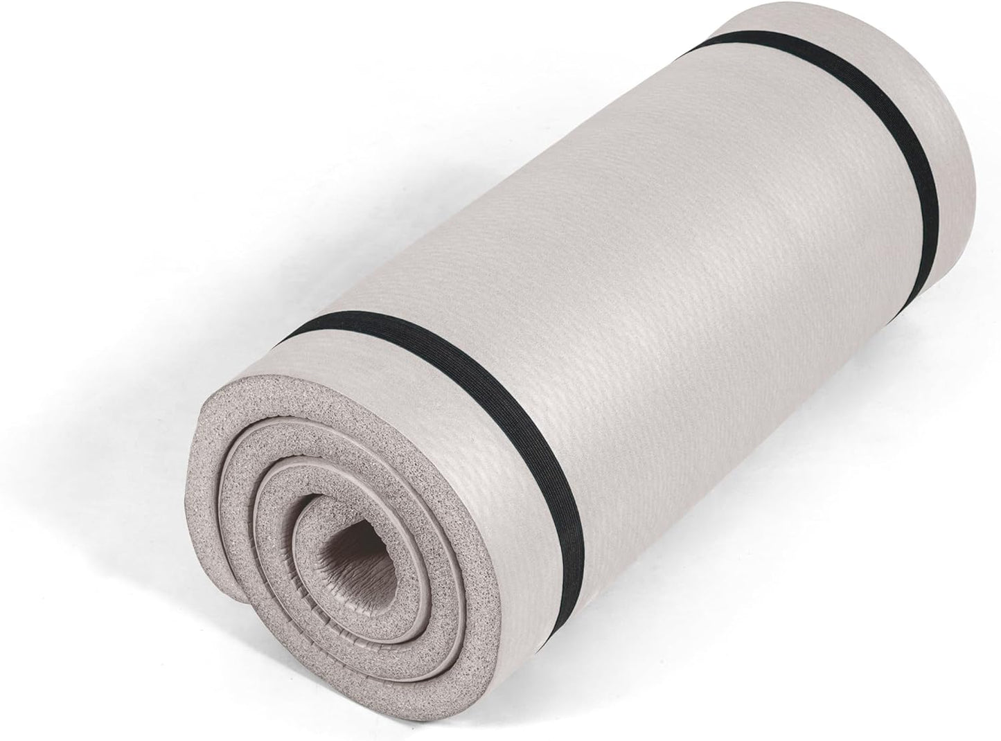 Tone Fitness Yoga Mat - 1-Inch Thick, High-Density Non-Slip Exercise Mat with Carrying Strap | Ideal for Yoga, Pilates & Home Workouts