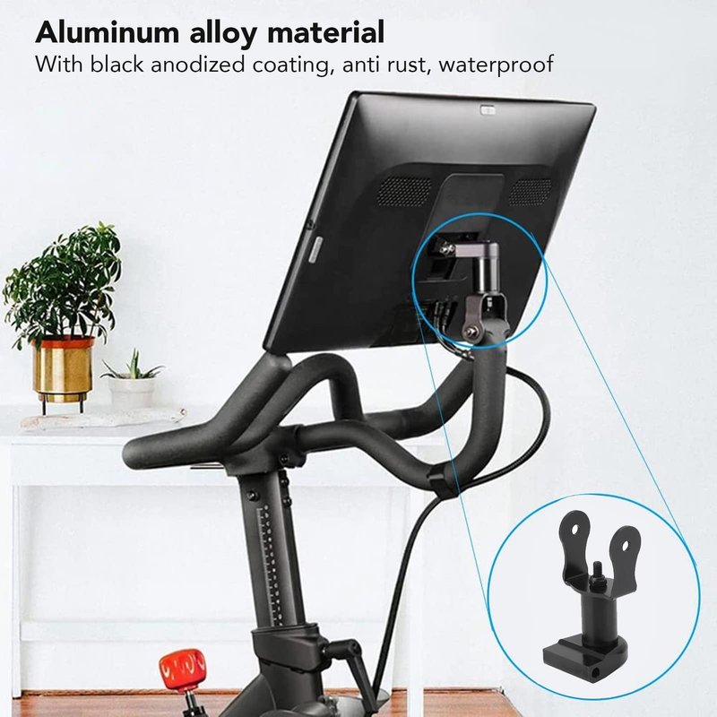 Topyond Swivel Arm for Peloton Screen, Stationary Bike Swivel Pivot Aluminum Rotatable Monitor Adjuster for Peloton Bike Screen