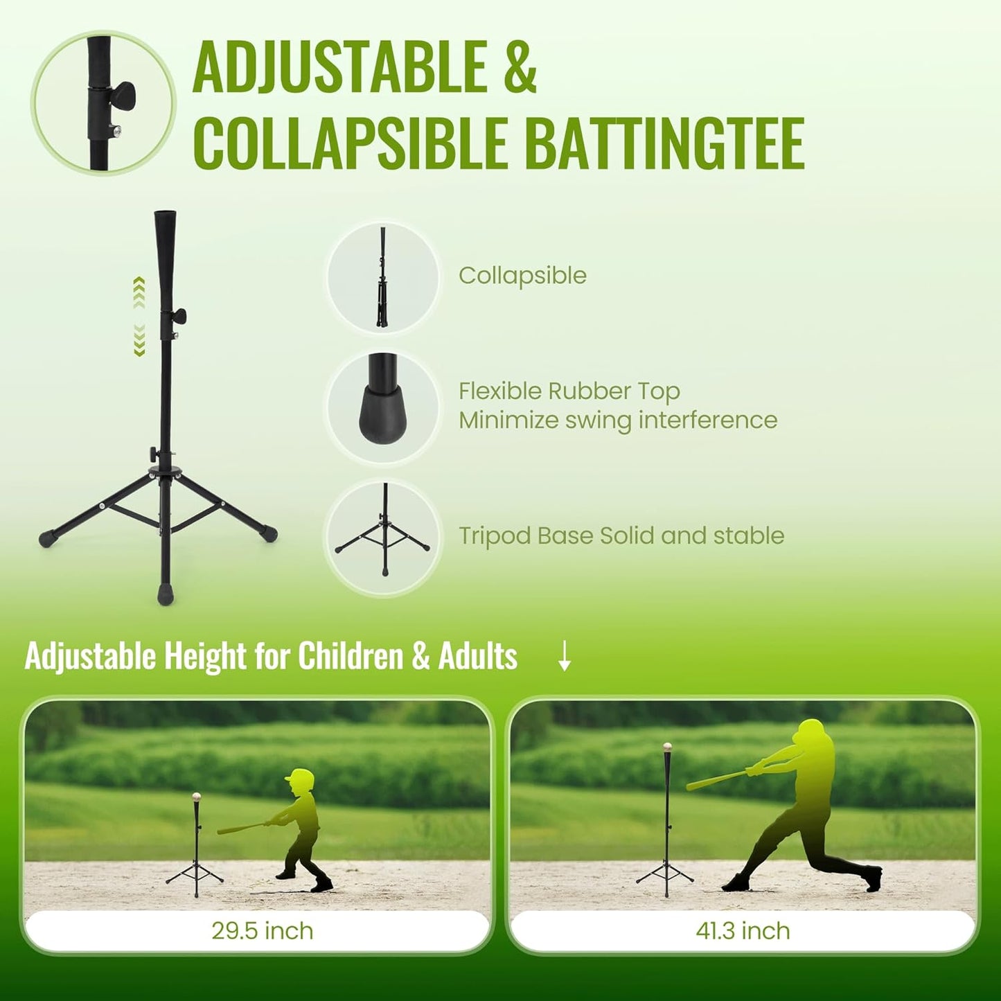 Skiennix 7x7 FT Baseball Net - Portable Batting Net with Tee, Strike Zone Target & Carry Bag