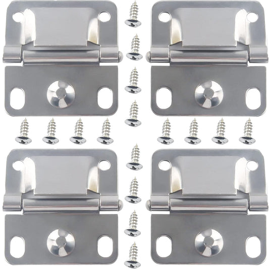 Cooler Stainless Steel Hinges for Coleman,4 Pack Coolers Replacement Parts for Coleman 5235 5250 5286b 6262 6270,Camping Coolers Accessories with Screws Set
