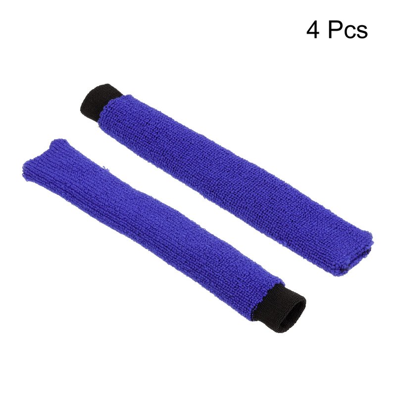 PATIKIL Cotton Feeling Badminton Towel Grip, 4 Pack Nylon Tennis Racket Overgrip Racquet Grip Hand Glue Anti-Skid Sweatband for Golf Bike Handle, Blue