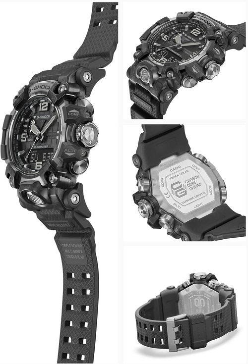 CASIO G-Shock Carbon MUDMASTER GWG-2000-1A1JF - Radio Solar Triple Sensor | Durable & Reliable