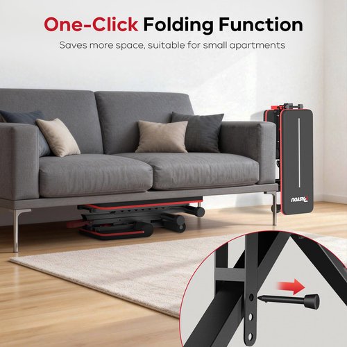 PASYOU Adjustable Foldable Weight Bench for Home Gym with 660LBS, Workout Bench for Incline Decline Flat Bench Press, Full Body Strength Training, Ideal for Small Space Apartment