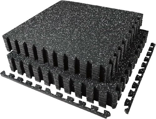 AIRHOP Exercise Equipment Mats - 0.56in Thick Interlocking Puzzle Tiles for Home Gym | 12 Tiles, Heavy-Duty EVA Foam, 24 x 24in