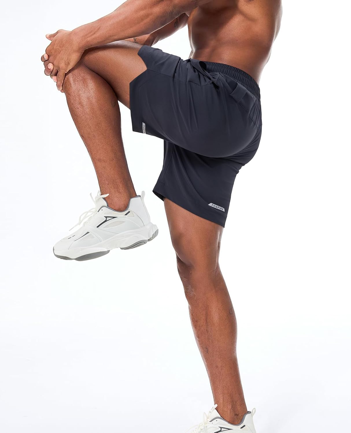 Skiennix Men's 2-in-1 Running Shorts - Quick Dry Athletic Gym Shorts with Phone Pockets