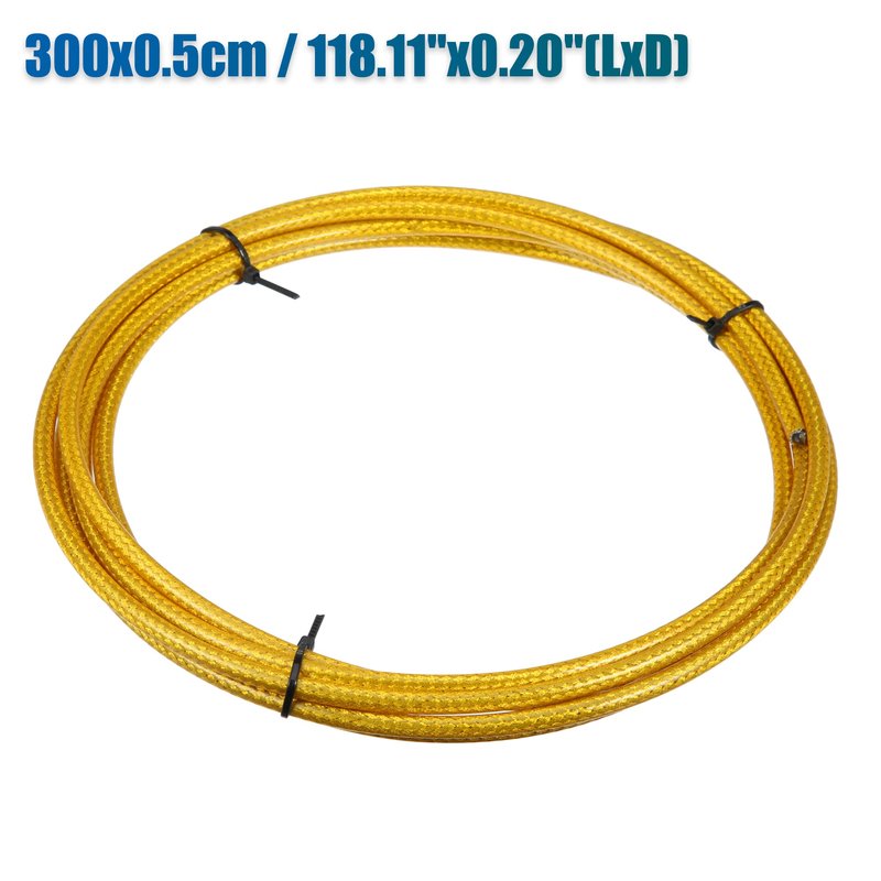 X AUTOHAUX Bicycle Shifter Cable Bike Brake Shifter Cable Brake Line Tube Cycling Accessories Gold Tone