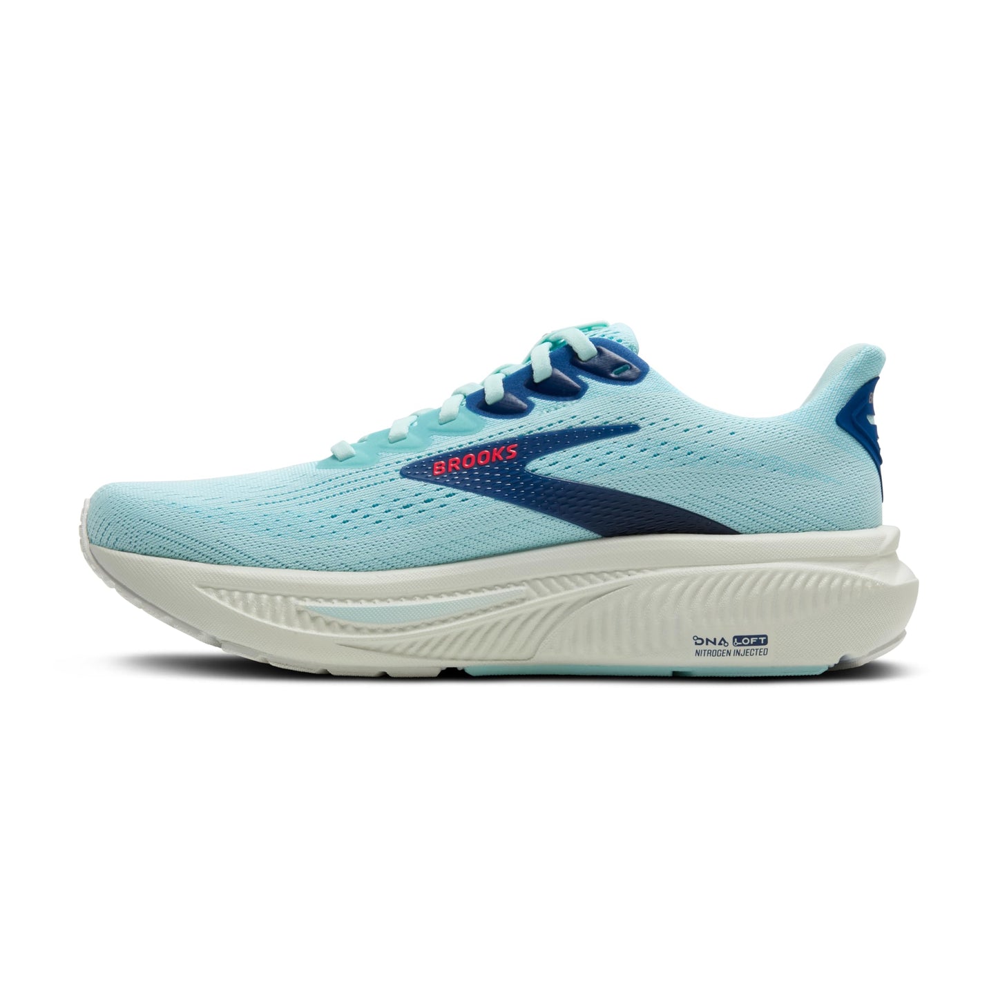 Brooks Women’s Ghost 17 Neutral Running Shoe - Clearwater/Navy Peony - 10.5 Medium