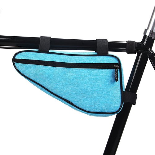 LILYXIN Triangle Bike Bag - Front Frame Triangle Bag, Cycling Accessory, Large Capacity, Portable Pouch (Blue)