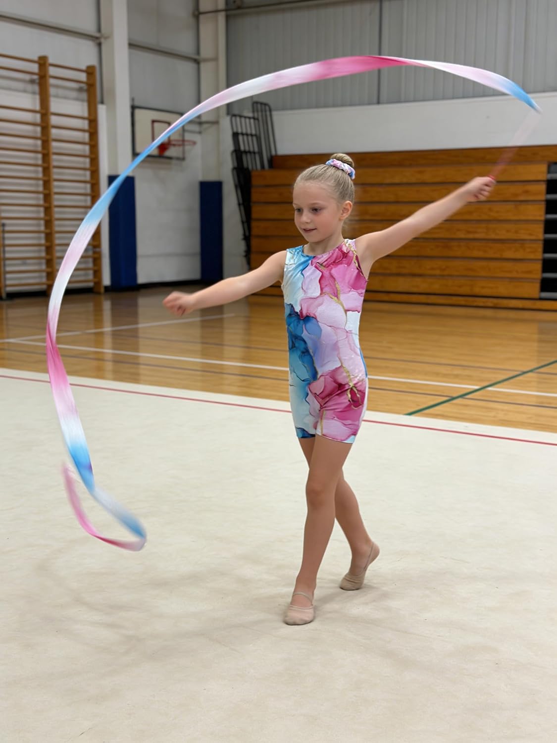 MOLLDAN Gymnastics Leotard - Girls' Dance Biketard Unitards | 2-Pack Tumbling Outfits for Kids