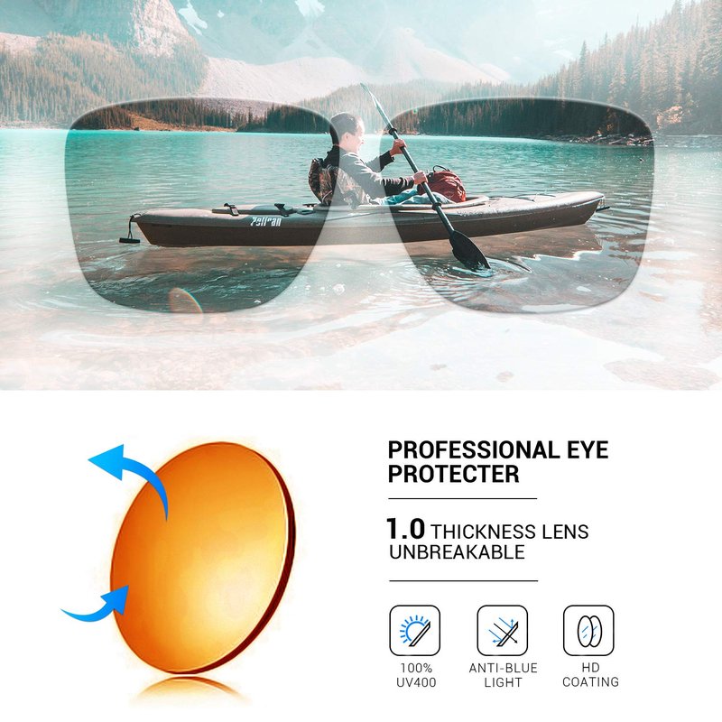 TOREGE Sunglasses Men - Sports Polarized Glasses for Baseball Fishing Cycling Running Womens Sunglasses Wrap Around Design UV400