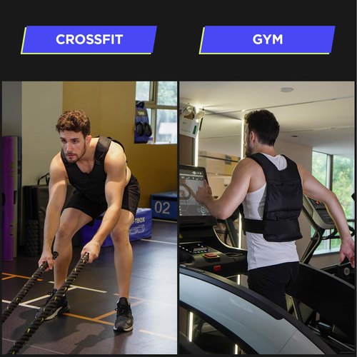 M Mike Sport Adjustable Weighted Vest Men 13-22lbs Body Weight Vests Fast Adjust Weight Vest for Women Workouts Equipment for Strength Training Running (Adjustable 13~22LB)