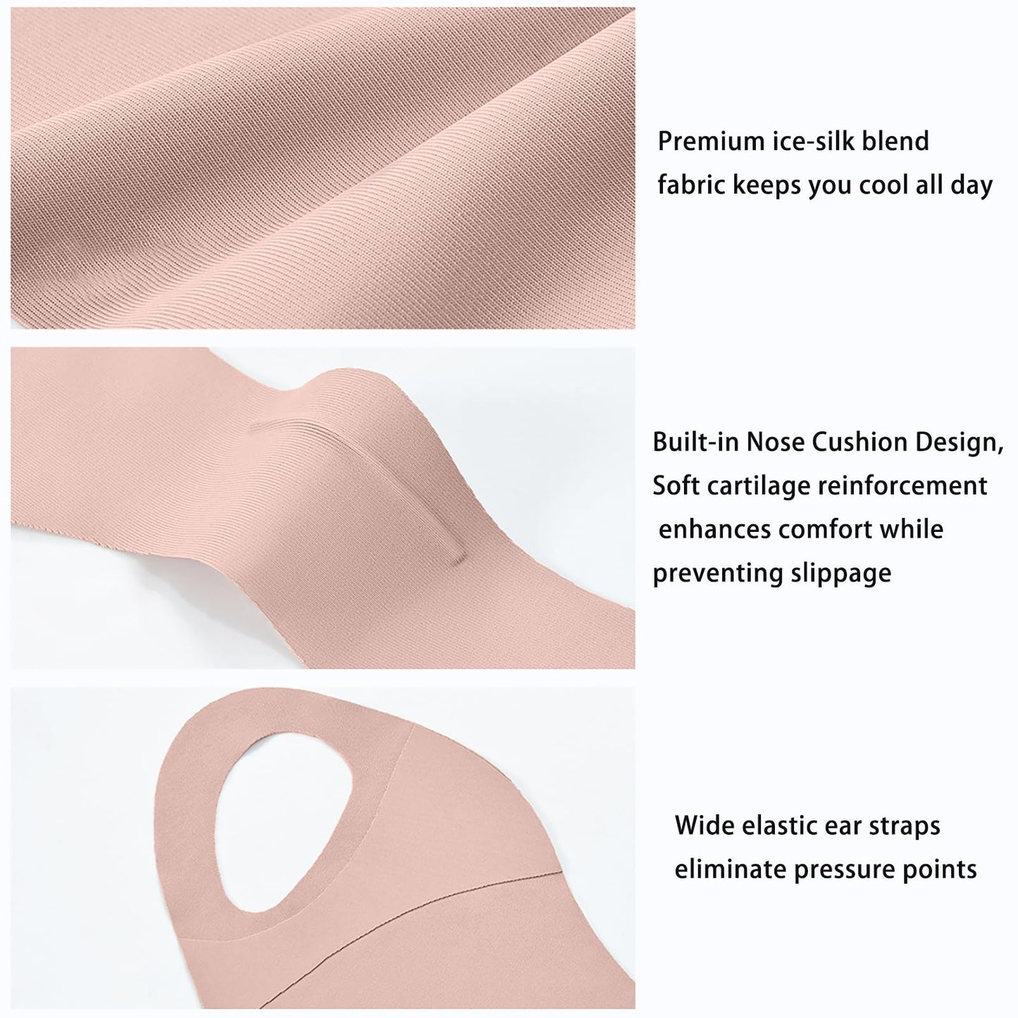 LKMUPNR UPF50+ Face Mask,Face Sun Screen,Cooling Half Mask for Outdoor Sports,Breathable High SPF Sunscreen Protection