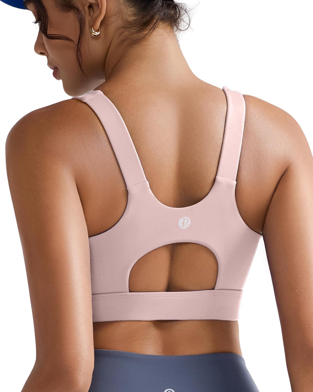 RUNNING GIRL High Impact Sports Bra - Racerback Design for Ultimate Comfort | Longline Push-Up Style