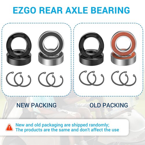 CartClan Golf Cart Rear Axle Bearing & Seal Kit for EZGO TXT RXV Marathon Medalist 1978-UP Electric Carts OEM# 611931 15112-G1 15112G1 70181-G01 70181G01 620343-2 Pack