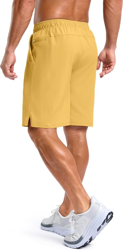G Gradual Men's Gym Shorts - Quick Dry Athletic Running & Basketball Shorts with 2 Zipper Pockets | 7"/5"/9" Sizes
