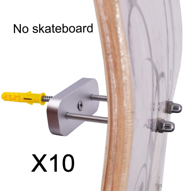 YYST Skateboard Floating Deck Display Skateboard Floating Wall Mount Long Board Wall Hanger- Patent Pending - Type A (10)