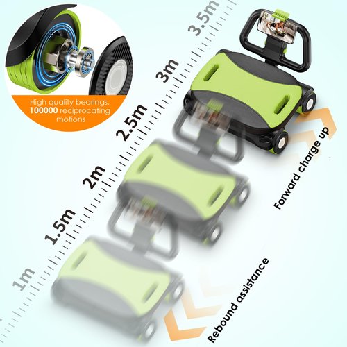 FIAMERMOR 2026 Ab roller wheel - 4 wheel elbow support abdominal wheel automatic rebound abdominal fat burning weight loss core training equipment home/gym