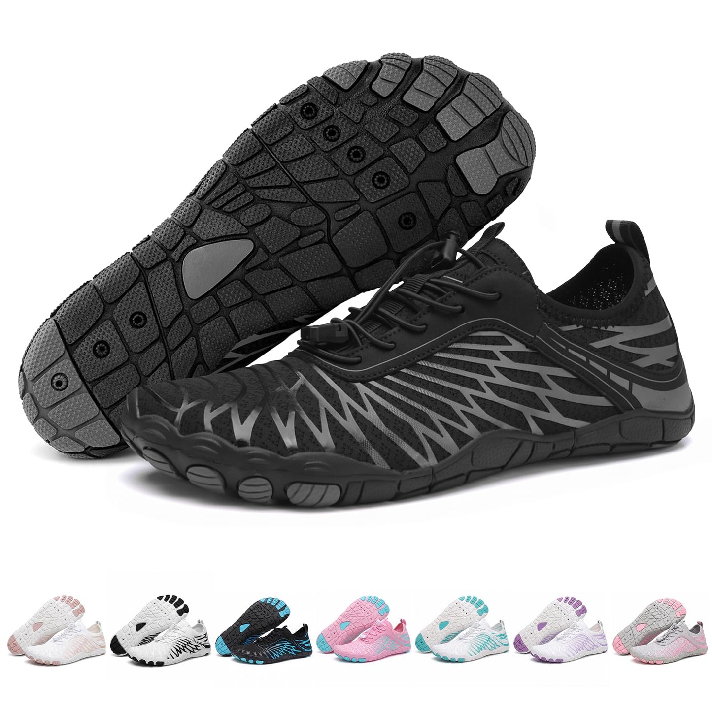 ELETON Barefoot Shoes Women Men Hiking Water Shoes Wide Toe Box Zero Drop