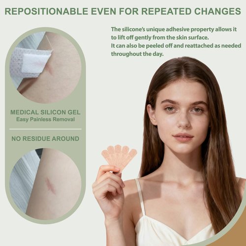 Hysimedy Silicone Adhesive Bandages Small Sizes for Sensitive Fragile Skin 3/4"x3" 60 Count Flexible Fabric Latex Free Hypoallergenic Breathable Bandages for Adhesive Allergy Wounds
