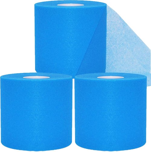 Admitry Pre Wrap Tape - Athletic Foam Underwrap for Sports | 3 Rolls x 22 Yards, Blue