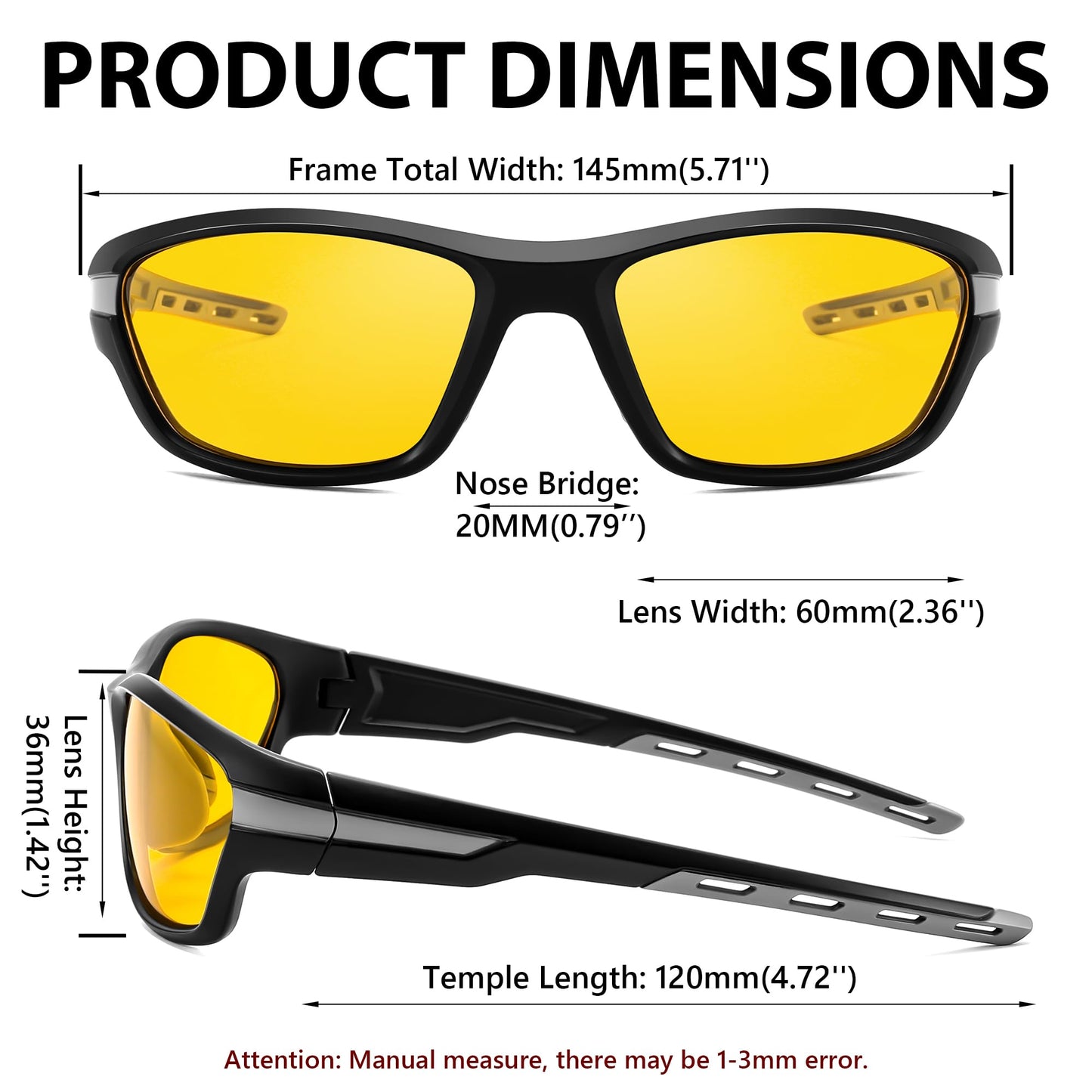 FEISEDY Polarized Sports Sunglasses for Men Women Youth Baseball Running Cycling Fishing TAC Glasses UV400 B0150