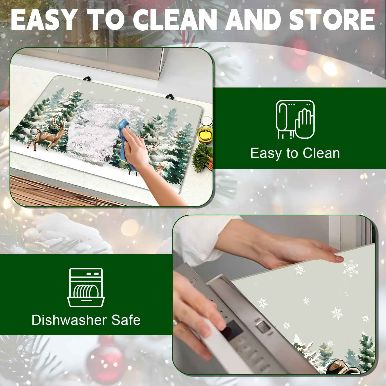 Stove Top Cover for Electric Stove 28 "x 20 ", Christmas Snowman Heat Resistant Glass Top Stove Cover Protector, Glass Cooktop Covers, Kitchen Flat Electric Stove Top Covers