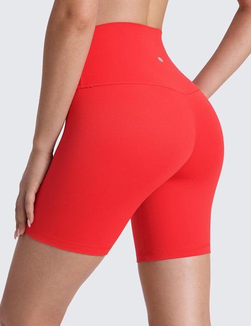 CRZ YOGA Biker Shorts - ButterLuxe High Waisted Spandex for Women | 6" Length, Perfect for Running & Volleyball