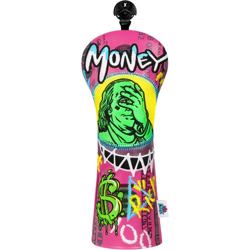 Big Crazy Funny Driver Headcover - Franklin Cover Eyes Design - Waterproof Golf Head Covers - Hybrid Fairway Wood Head Covers with Premium PU Leather - Golf Club Protector - Practical Present