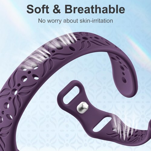 Maledan Charm Band Compatible for Fitbit Charge 6/Charge 5 Band Men Women, Waterproof Ultra Soft Pattern Wristband Replacement Bracelet for Fitbit Charge 5/Charge 6 Advanced Fitness Tracker