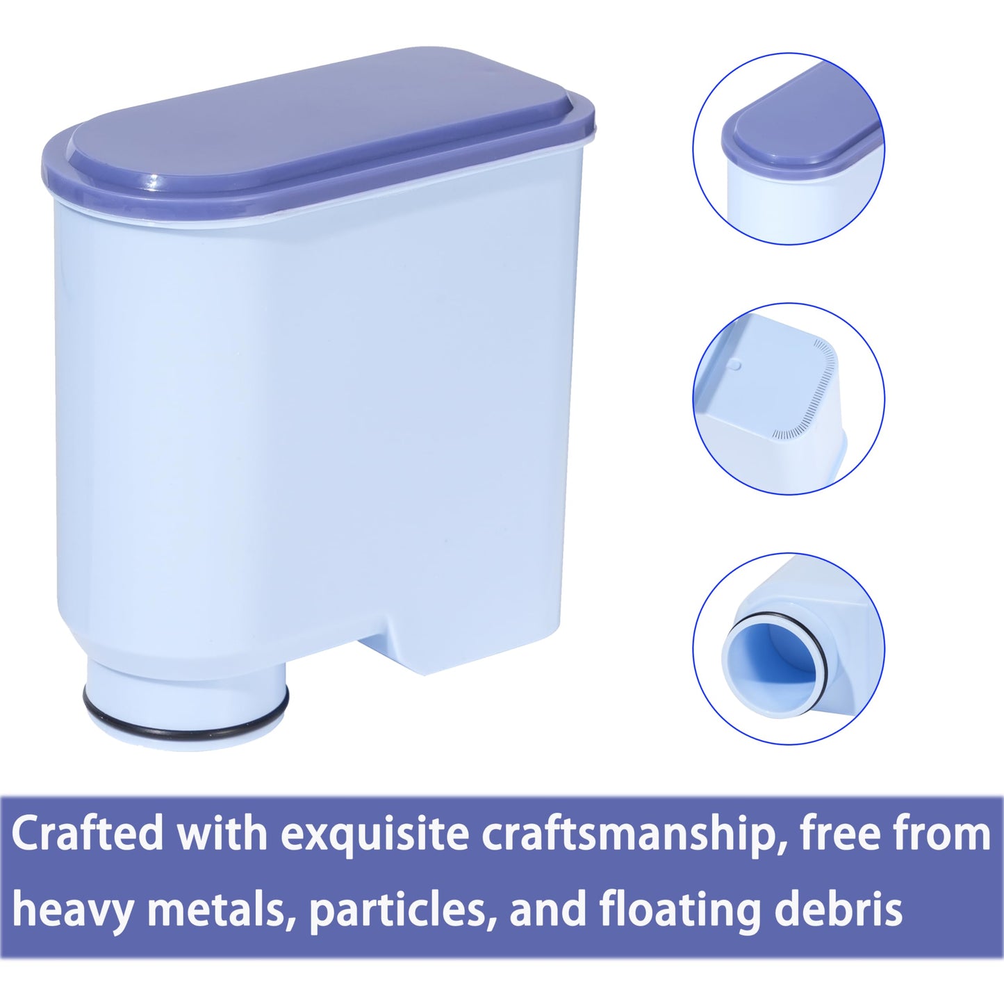 Water Filter for Philips Aqua-Clean Latte-Go 3200, 5400, 4300, 1200 Series Coffee Machine Automatic Espresso (2Pack)