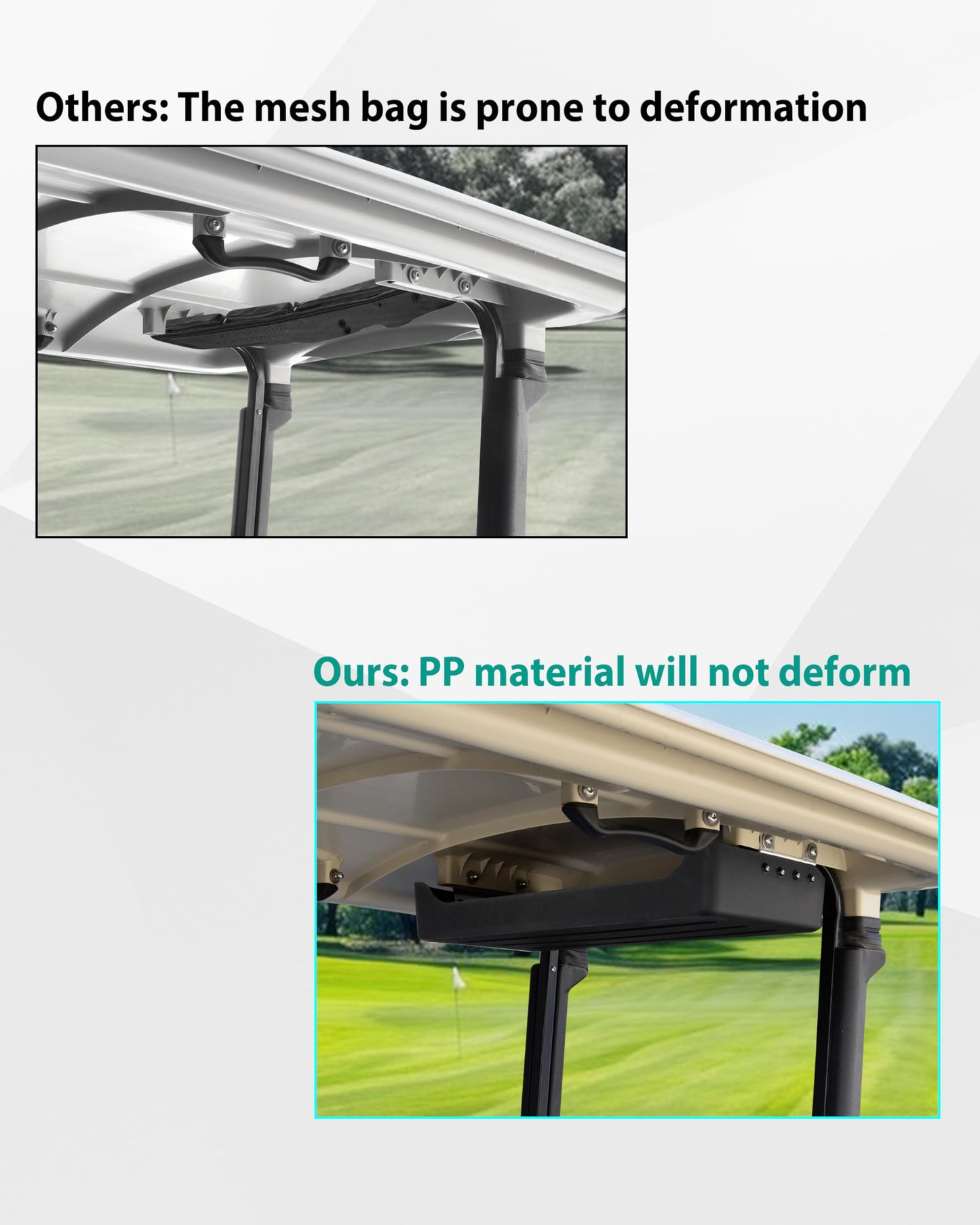 SAUTVS Rear Overhead Storage Tray for Yamaha Drive2 G29 Golf Cart Accessories, Roof Rear Storage Box Ceiling Organizer Tray Compatible with Yamaha Drive2 G29 Standard Factory Golf Cart