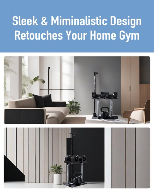 BYZOOM FITNESS Adjustable Dumbbell Stand Rack Holder for 12.5, 25, 27.5LB Adjustable Dumbbells, Weight Training Fitness Exercise for Home Gym Woman Beginner, White or Black (Black)
