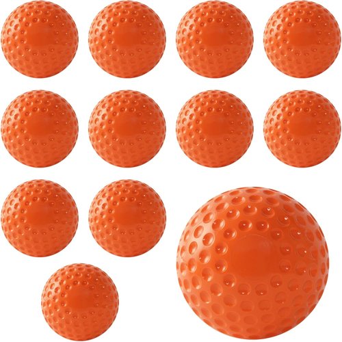 Baseballs 12 Pack - Dimpled 9-Inch Pitching Machine Baseballs for Hand-Eye Coordination & Practice