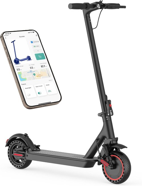 Electric Scooter for Adults - 350W/500W Motor, 19/22 MPH, 15-31 Miles Range, Folding Design