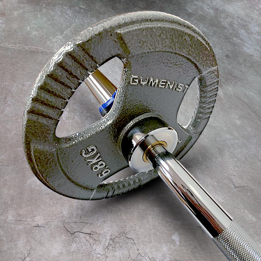 Exercise Curl Barbell Gym Bar for 2 Inch Dia Weight workout Plates (4 Feet)