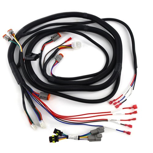 CLUBRALLY Club Car Precedent Wiring Harness Kit with Mcor 2 & 4 Adapter Harness,Fits Club Car Precedent-Gray Controller#1515-5201, Golf Cart Control Wiring Harness OEM#103850301